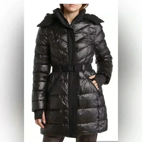 NWT MICHAEL KORS Hooded Puffer Jacket - White - Picture 2 of 16